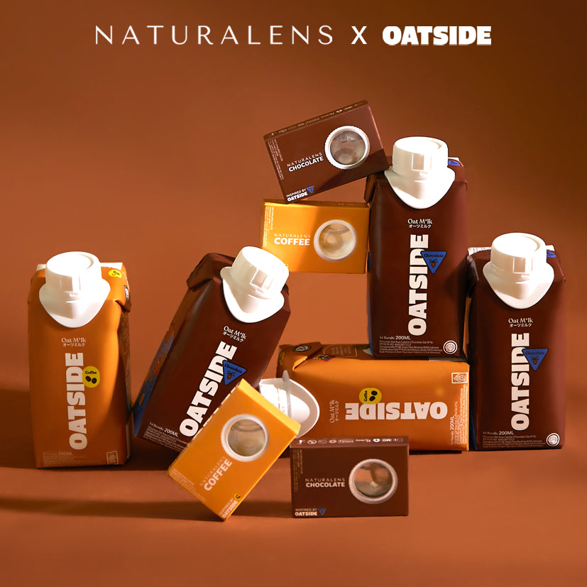 Naturalens x Oatside Coffee Softlens Biomoist (1PC/SEBELAH) Contact Lens (0 sd -10) / Soft Lens / Lensa Kontak / Soflen / Softlen / Soflens normal minus / Softlense / Lensa mata
