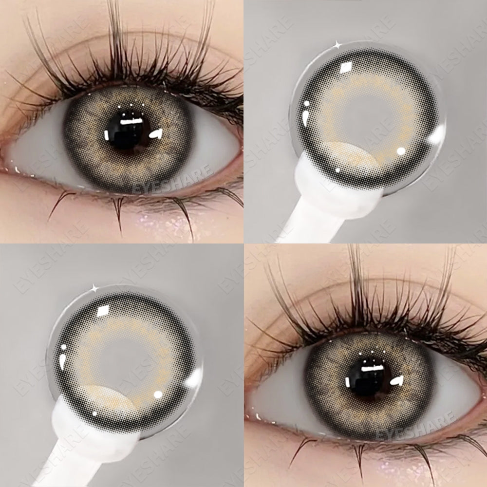 Eyeshare Black Softlens 14.5mm Big Eyes Natural Korea New Softlens Lensa Warna Soflen