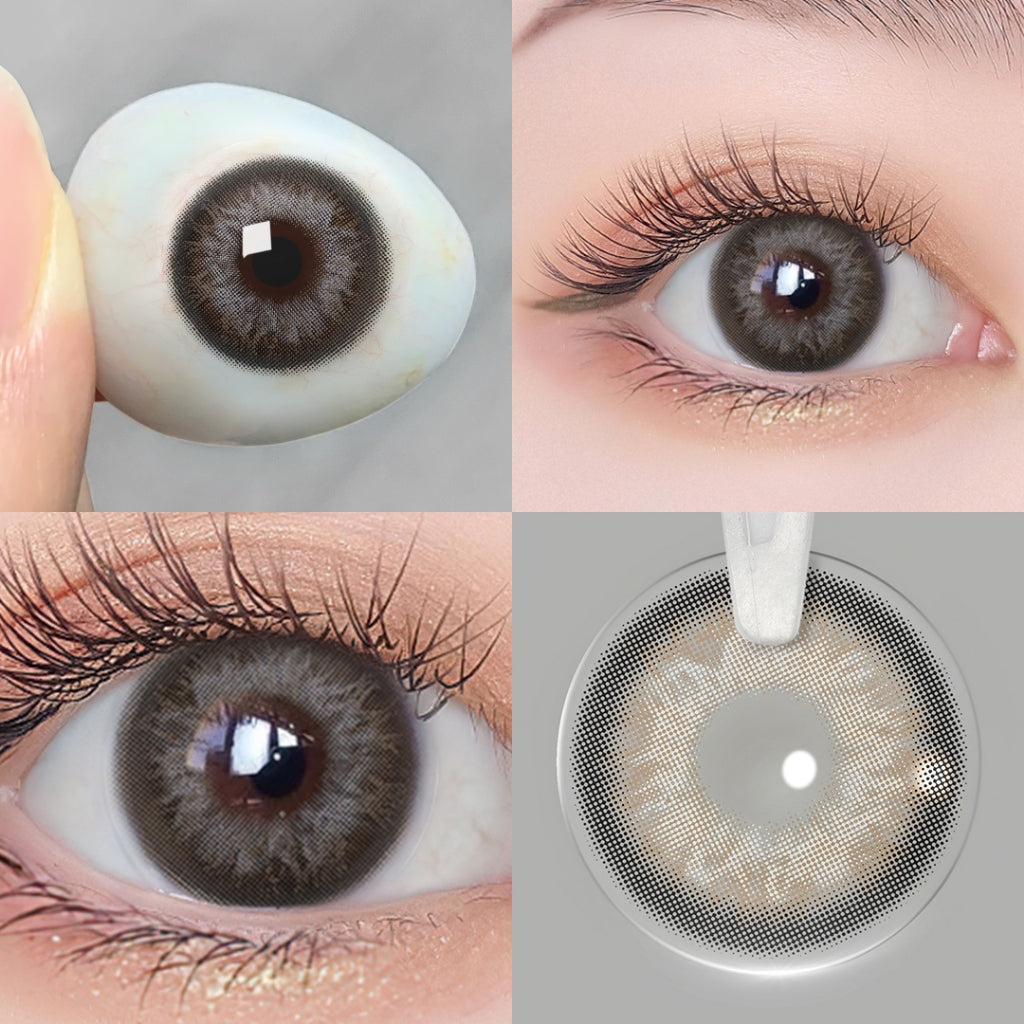 Magister softlens Normal 16mm big eyes soflens hitam soflens Brown DIA14.5 Softlen Black Lens Kontak Doll Eyes with Case