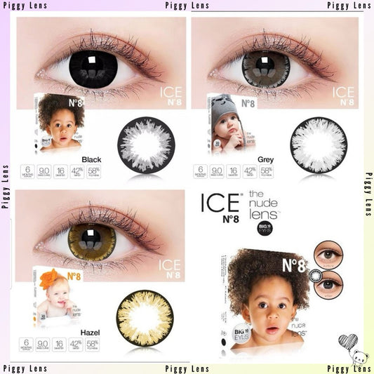 SOFTLENS ICE N8 COLOR NORMAL & MINUS -0.50 SD -6.00