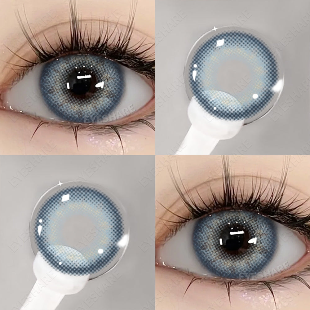 Eyeshare Black Softlens 14.5mm Big Eyes Natural Korea New Softlens Lensa Warna Soflen