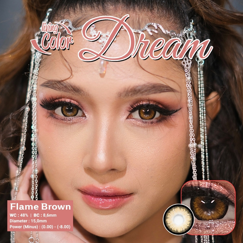 Softlens DREAM 15 MM Normal & Minus (-0,50 S/D -6,00) By Irislab / Soflen Dream / Dream By Iris Lab / Big Eyes / Korean / Soflen / Softlen / Soflens / Cloud Grey Wind Grey Flame Brown Rust Brown / SMIRIS