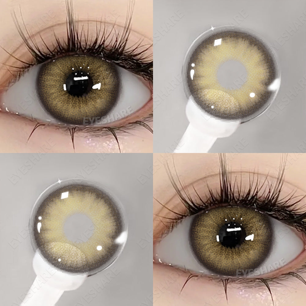 Eyeshare Black Softlens 14.5mm Big Eyes Natural Korea New Softlens Lensa Warna Soflen