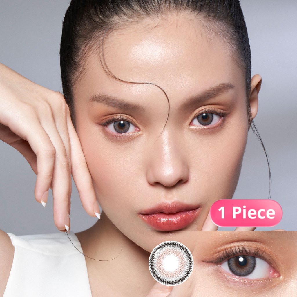 EYELOVIN Softlens OHAN - Guri Grey - Softlens Grey Premium MPC untuk Mata Sensitif Semi Natural - Cocok untuk Wedding dan Bold Look - Bisa Normal dan Minus up to -10.00 (1 pc/sebelah)