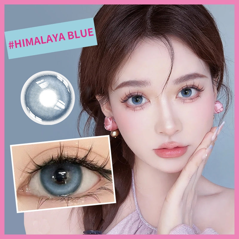 Mysticeyes Softlens Minus (0.00 s/d -6.00) Himalaya Series Blue 14.0MM