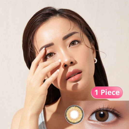 EYELOVIN Softlens OHAN - Guri Brown - Softlens Brown Premium MPC untuk Mata Sensitif Semi Natural - Cocok untuk Wedding dan Bold Look - Bisa Normal dan Minus up to -10.00 (1 pc/sebelah)