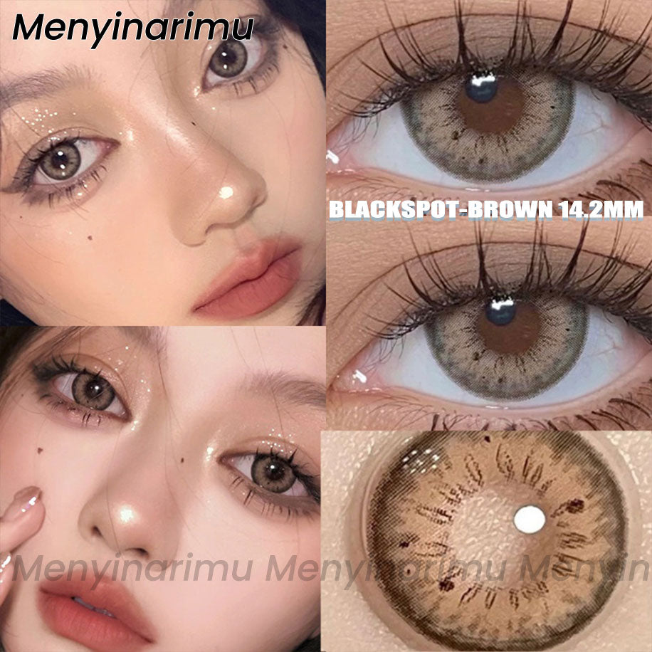 Eyeshare Black Softlens 14.5mm Big Eyes Natural Korea New Softlens Lensa Warna Soflen