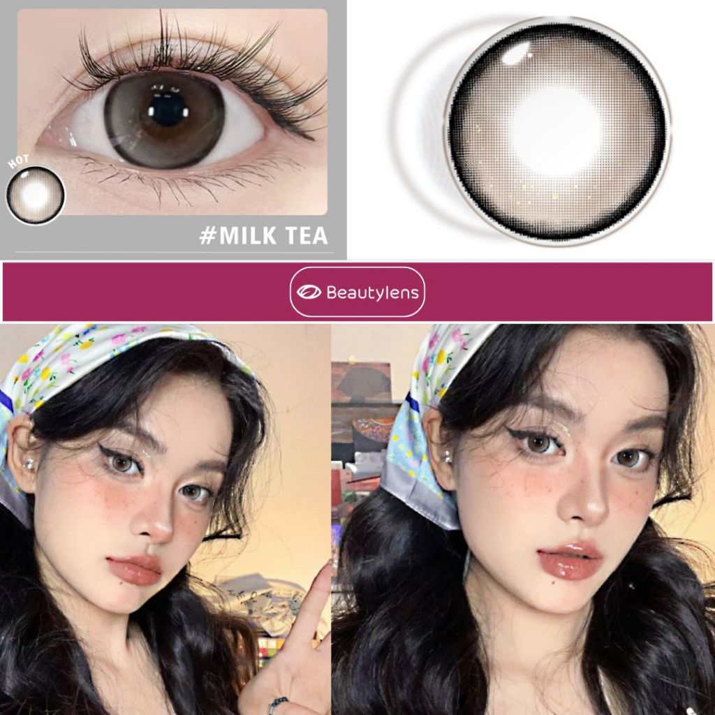 BEAUTYLENS Live02 Milk Tea 14.5mm | Meguro Big Eye Lenses | Normal & Minus | Colored Contacts