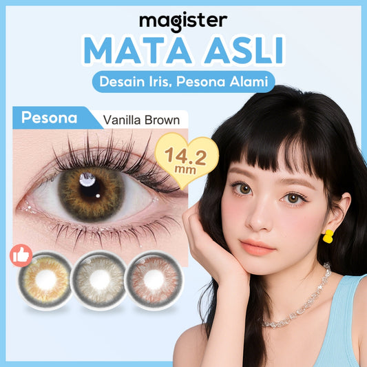 Magister Softlens 14.2 mm Mata Normal softlens grey Lensa Kontak Bergaya Soflens Murah Lensa Warna