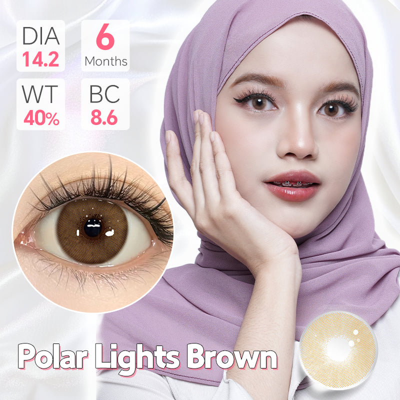 Mysticeyes Big Eyes 14.5mm Contact Lenses - Grey, Brown, Black (1 Pair)