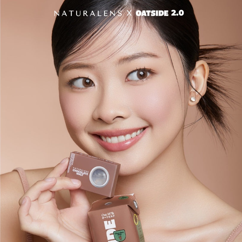 Naturalens x Oatside Chocolate Malt Softlens Biomoist (1PC/SEBELAH) Contact Lens (0 sd -10) / Soft Lens / Lensa Kontak / Soflen / Softlen / Soflens normal minus / Softlense / Lensa mata