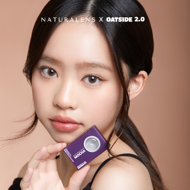 Naturalens x Oatside Mocha Softlens Biomoist (1PC/SEBELAH) Contact Lens (0 sd -10) / Soft Lens / Lensa Kontak / Soflen / Softlen / Soflens normal minus / Softlense / Lensa mata