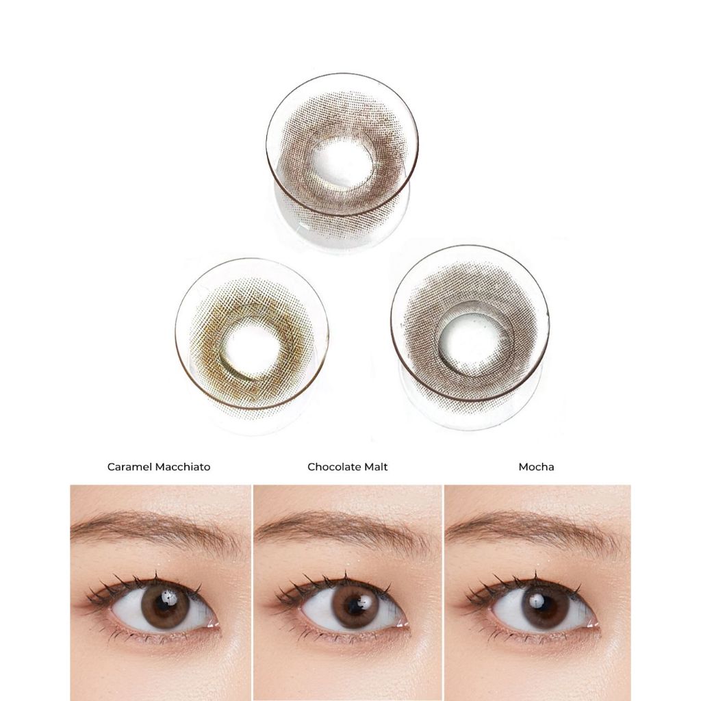 Naturalens x Oatside Mocha Softlens Biomoist (1PC/SEBELAH) Contact Lens (0 sd -10) / Soft Lens / Lensa Kontak / Soflen / Softlen / Soflens normal minus / Softlense / Lensa mata