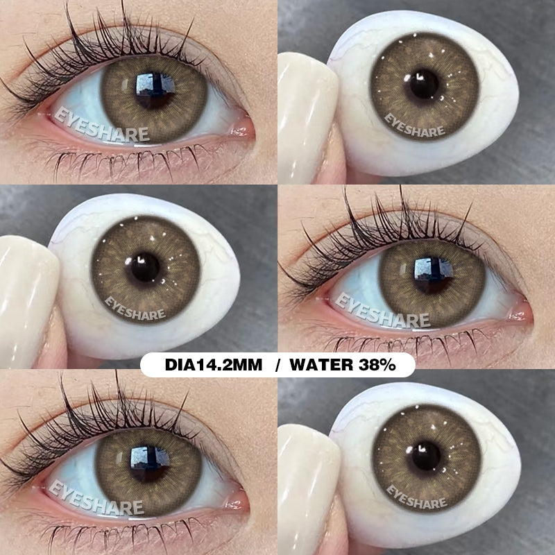 (COD)Eyeshare Softlens Minus(-1~-6) Black Brown Softlens Lensa MDS-BEAUTYEYE-BLACK-1.00ata Penuh Gaya Dan Cantik Softlens