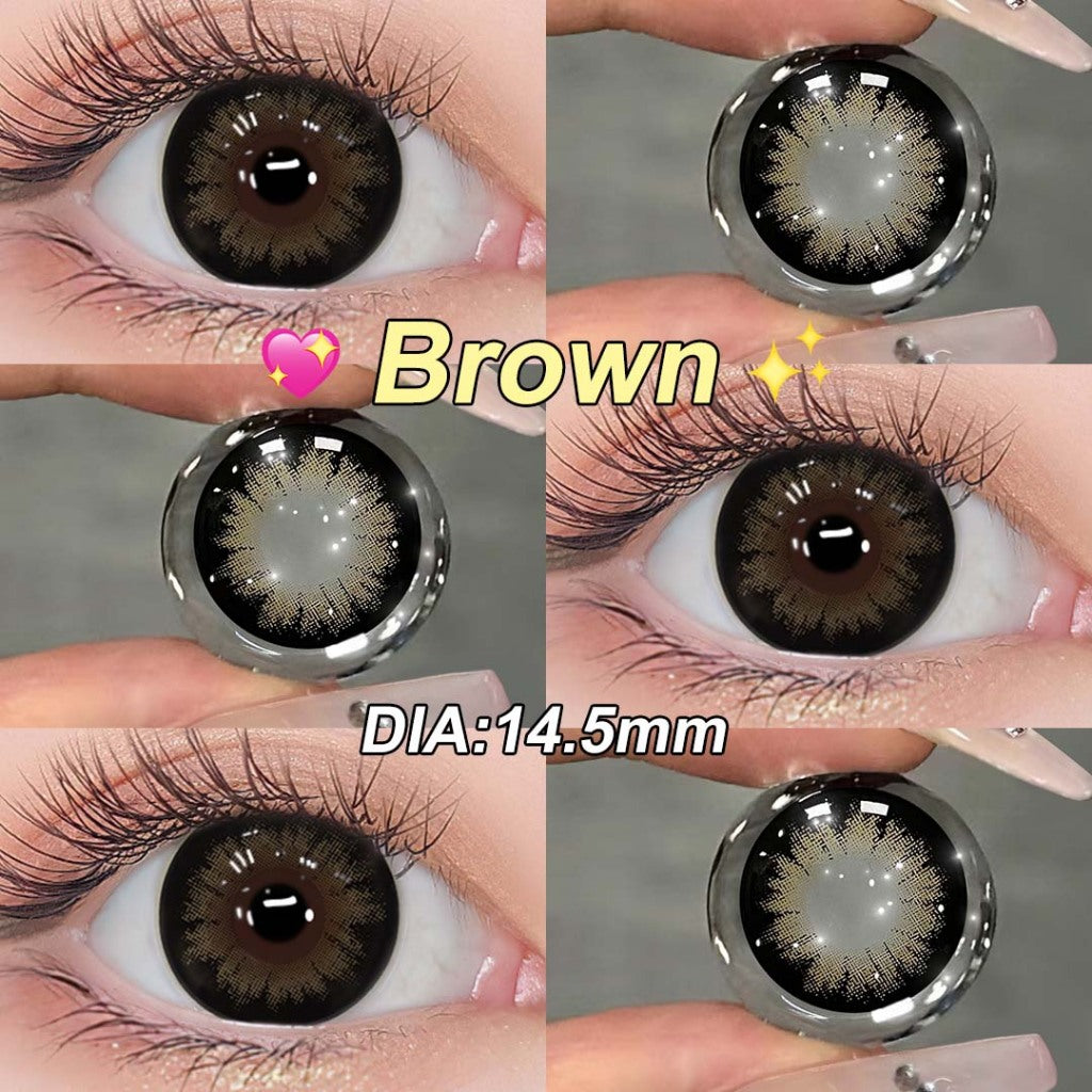 Magister Softlens 16mm Big Eyes Soflen Hitam Coklat Soflens Normal Doll Eyes 1Pair 6Months