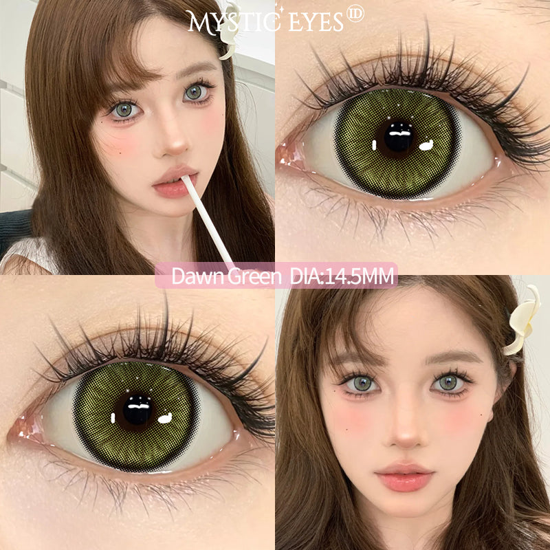 Mysticeyes Softlens Twilight Series Moonstone 14.2MM Black Big Eyes
