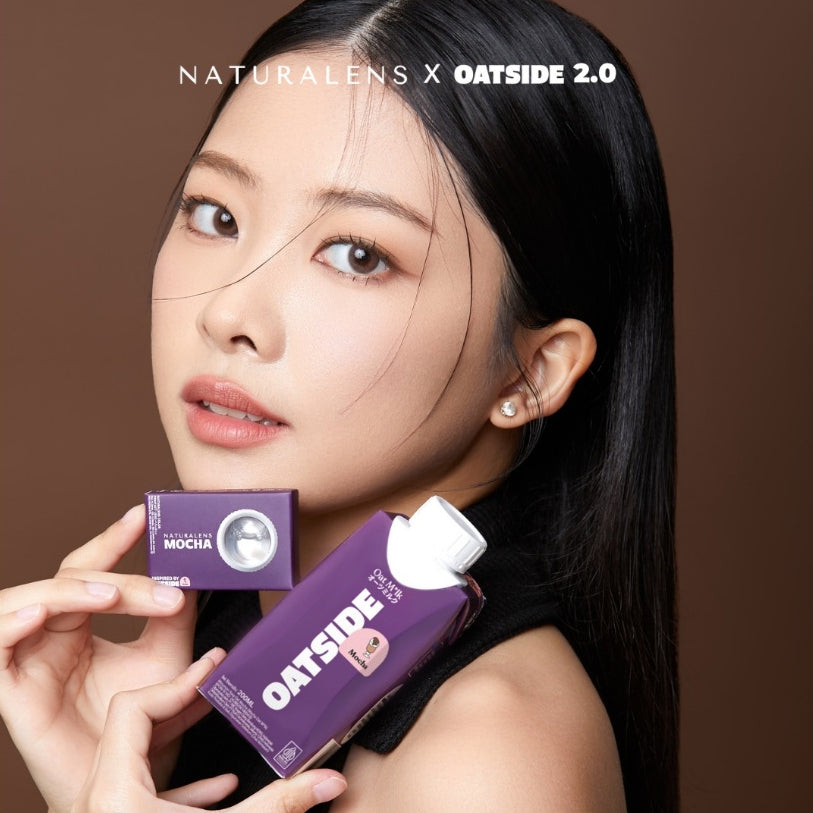 Naturalens x Oatside Mocha Softlens Biomoist (1PC/SEBELAH) Contact Lens (0 sd -10) / Soft Lens / Lensa Kontak / Soflen / Softlen / Soflens normal minus / Softlense / Lensa mata