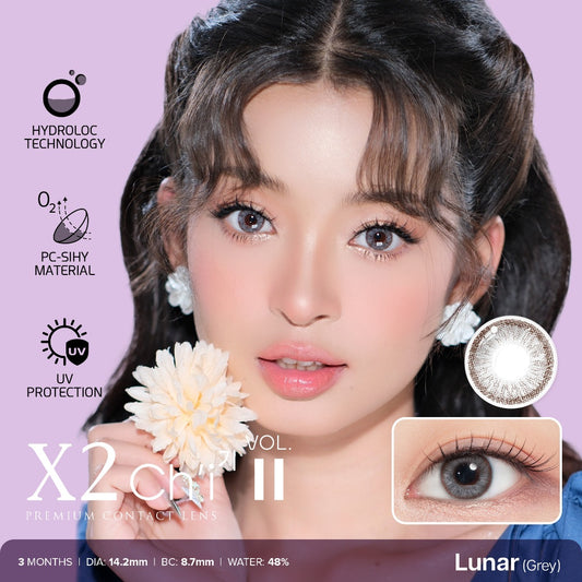 X2 Ch'i Softlens Vol II - Lunar (Grey)