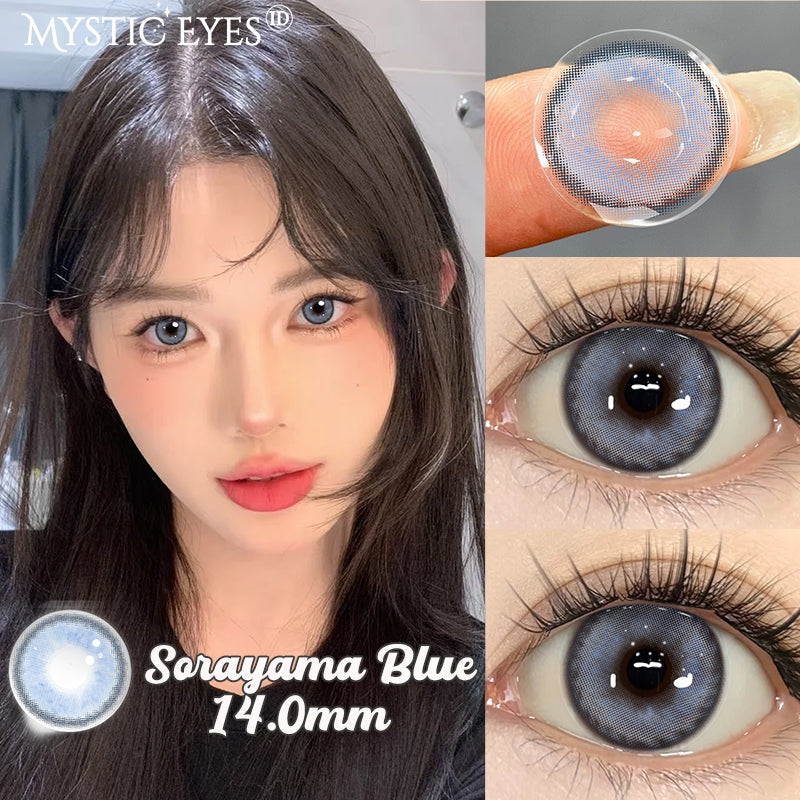 Mysticeyes Magic Series 14.5mm Contact Lenses (1 Pair) - 6 Month Use