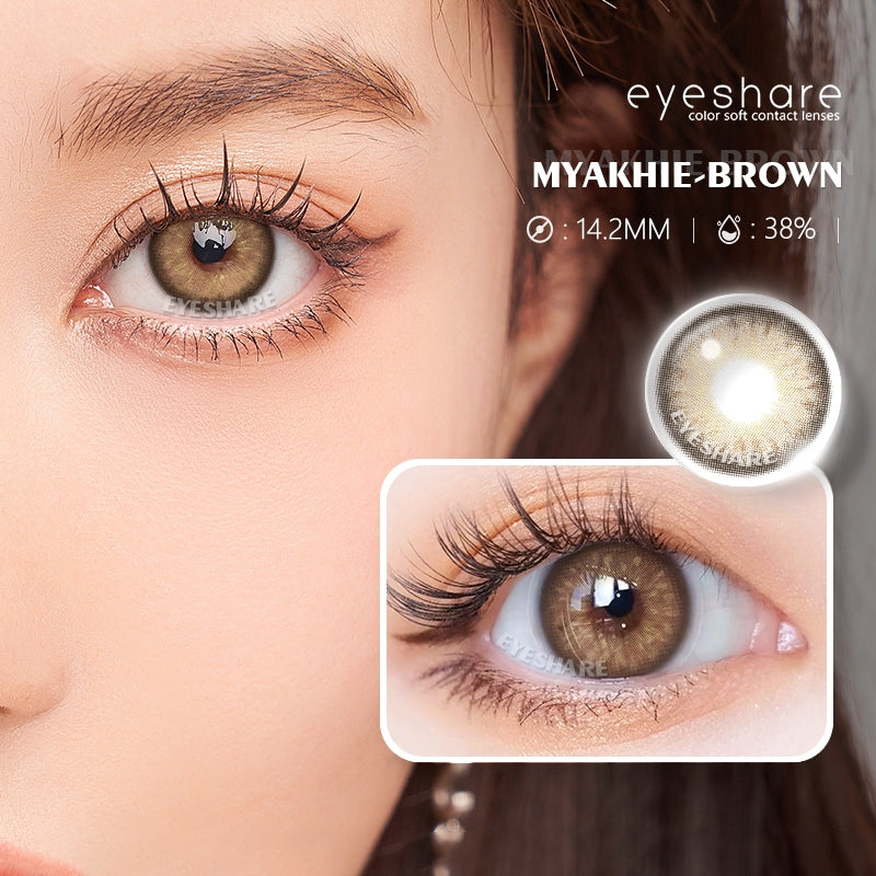 (COD)Eyeshare Softlens Minus(-1~-6) Black Brown Softlens Lensa MDS-BEAUTYEYE-BLACK-1.00ata Penuh Gaya Dan Cantik Softlens
