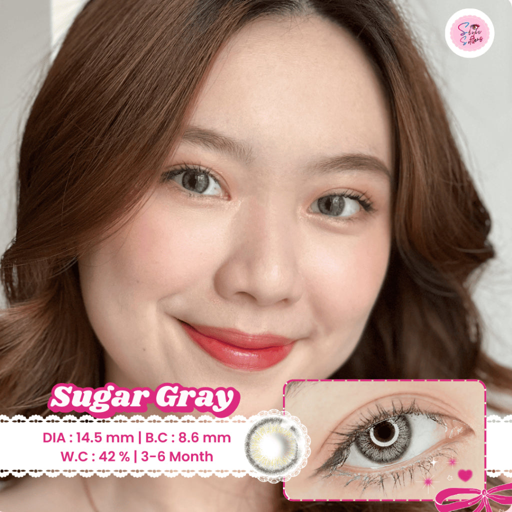 MACARON Series by CTK - Choco Brown Natural Colored Contact Lenses for Beginners (Power: Plano to -6.00)