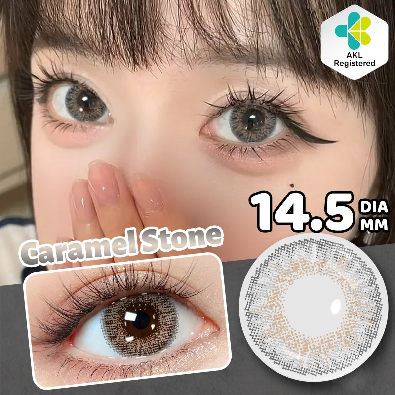 MysticEyes 15.0mm Big Eye Supersize Colored Contact Lenses - Enlarging & Natural Effect (Includes Free Lens Case)
