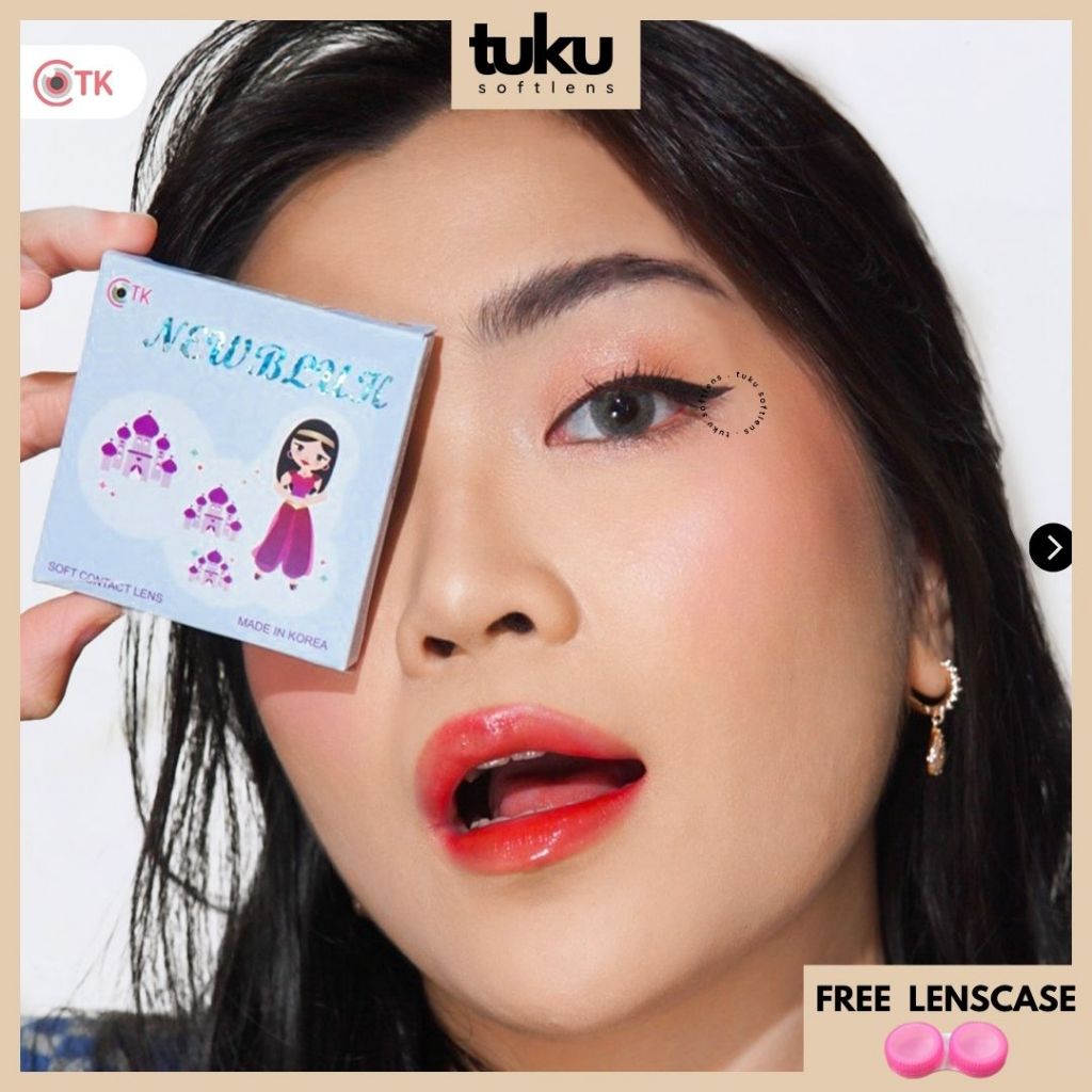 SOFTLENS NEWBLUK 15 MM NORMAL & MINUS (-0,50 S/D -3,00) BY CTK / SOFLEN NEWBLUK / NEWBLUK BY CTK / NOBLUK / SOFTLENS NATURAL / KOREA / SOFTLEN / SOFLENS / BLACK GREY BROWN BLUE VIOLET GREEN AQUA GREY / TUKUSOFTLENS / TUKU SOFTLENS
