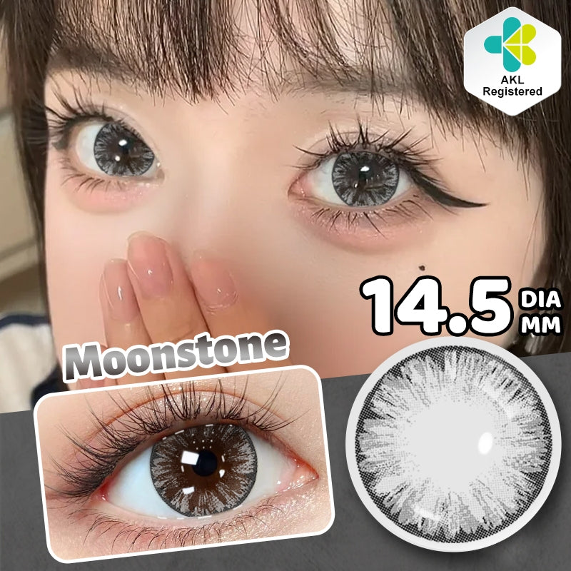 MysticEyes 15.0mm Big Eye Supersize Colored Contact Lenses - Enlarging & Natural Effect (Includes Free Lens Case)