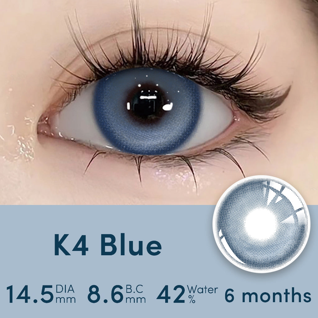 UYAAI Softlens 14.5MM Normal Mata Korea Seri Black Swan Sepasang Lensa Kontak 6 Bulan