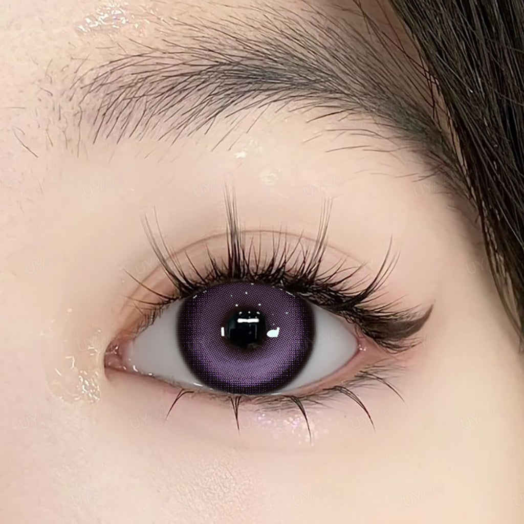 UYAAI Softlens 14.5MM Normal Mata Korea Seri Black Swan Sepasang Lensa Kontak 6 Bulan