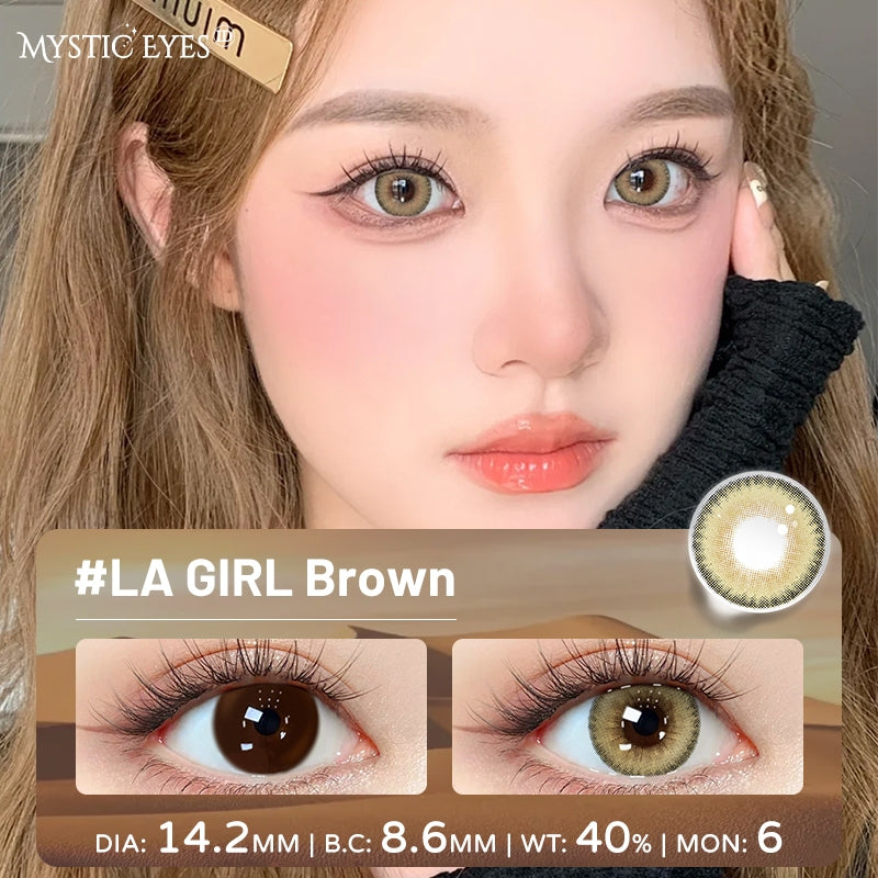 Mysticeyes Softlens Twilight Series Moonstone 14.2MM Black Big Eyes