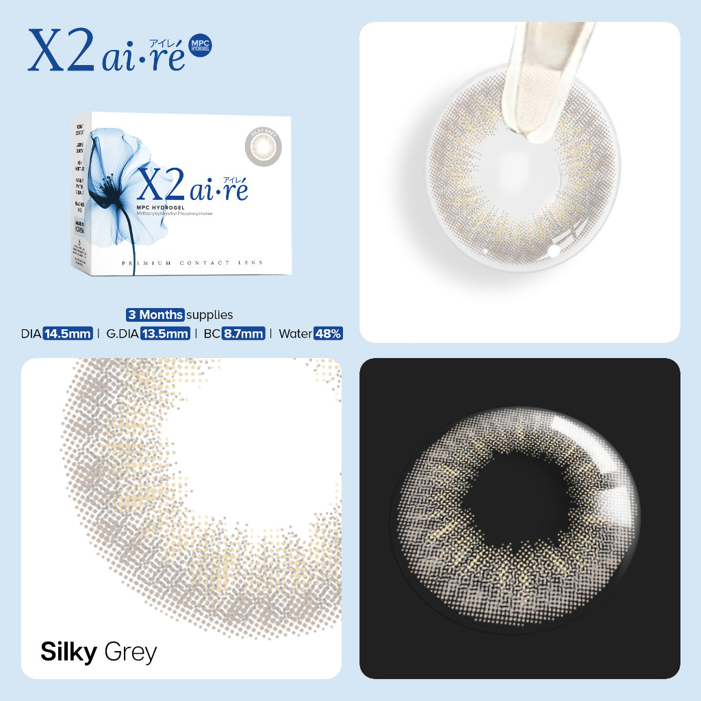 X2 AIRE Softlens - Silky Grey