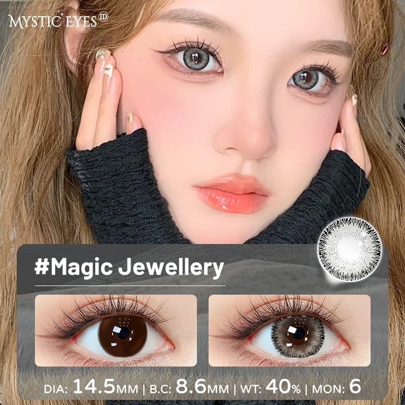 Mysticeyes Softlens Big eyes Series Black 14.5MM