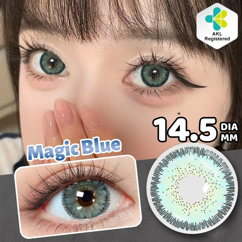 MysticEyes 15.0mm Big Eye Supersize Colored Contact Lenses - Enlarging & Natural Effect (Includes Free Lens Case)