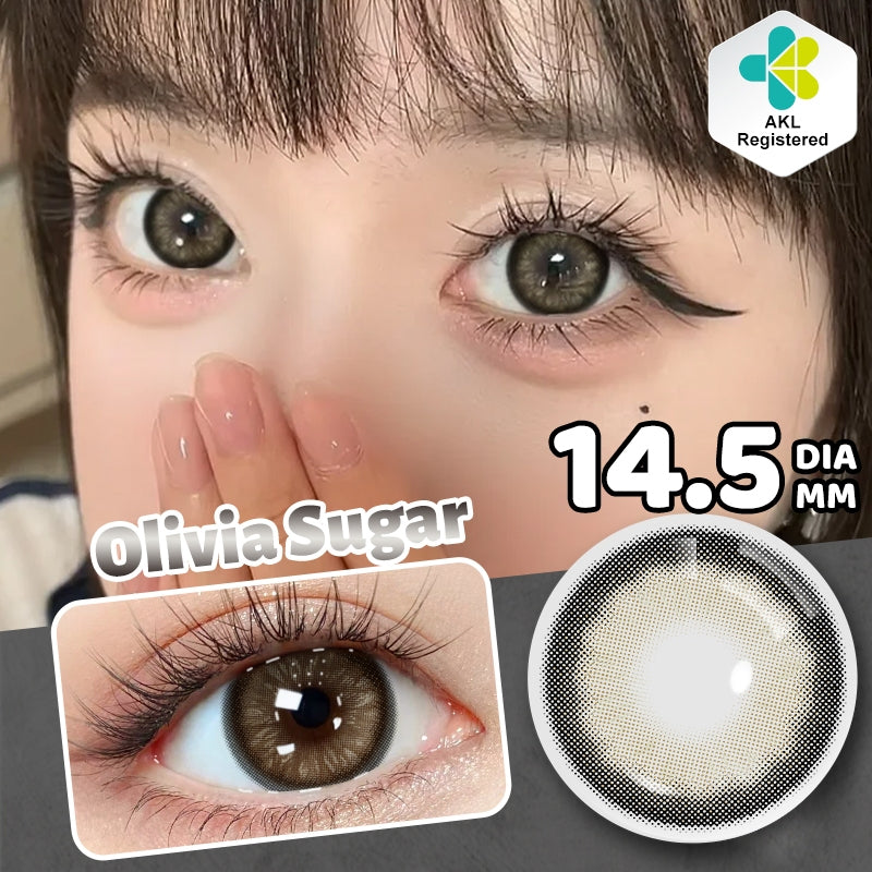 MysticEyes 15.0mm Big Eye Supersize Colored Contact Lenses - Enlarging & Natural Effect (Includes Free Lens Case)