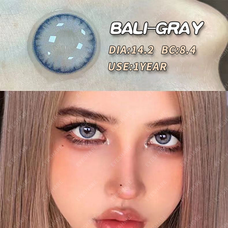 Eyeshare Softlens Minus (0.00~-7.00) Bali Gray Lensa Kontak Softlens Murah
