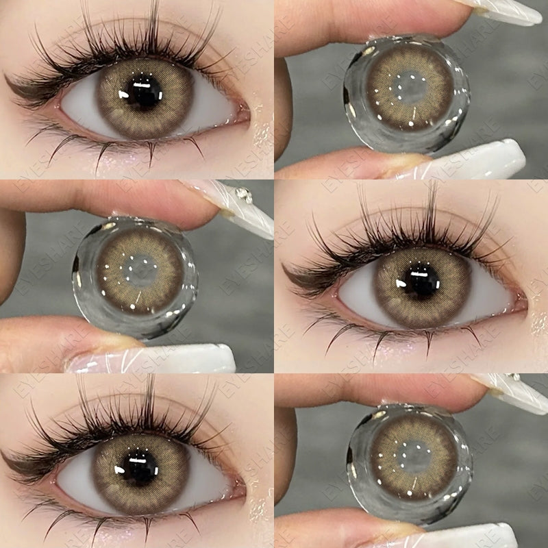 Eyeshare Softlens Minus (0.00~-7.00) Venice Gray 1Pasang Lensa Kontak Minus Softlens Gray