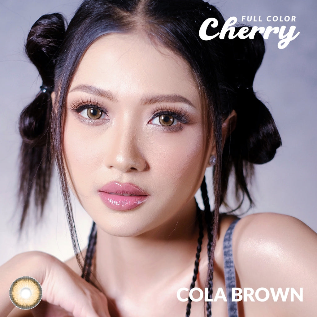 SOFTLENS FULL COLOR CHERRY NORMAL & MINUS (-0.50 SD -6.00) BY IRISLAB 14.5MM FREE LENSCASE
