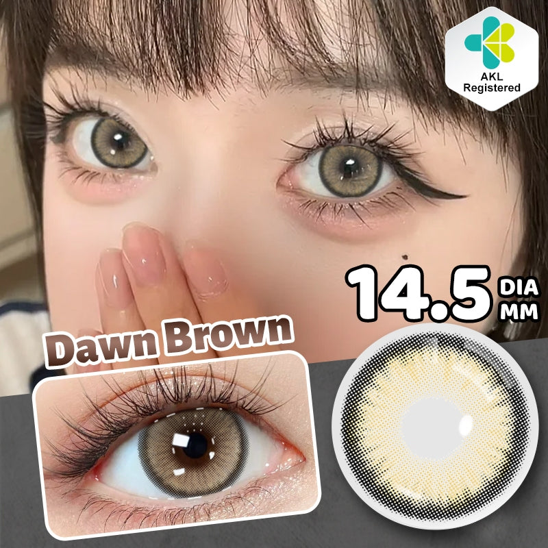 MysticEyes 15.0mm Big Eye Supersize Colored Contact Lenses - Enlarging & Natural Effect (Includes Free Lens Case)