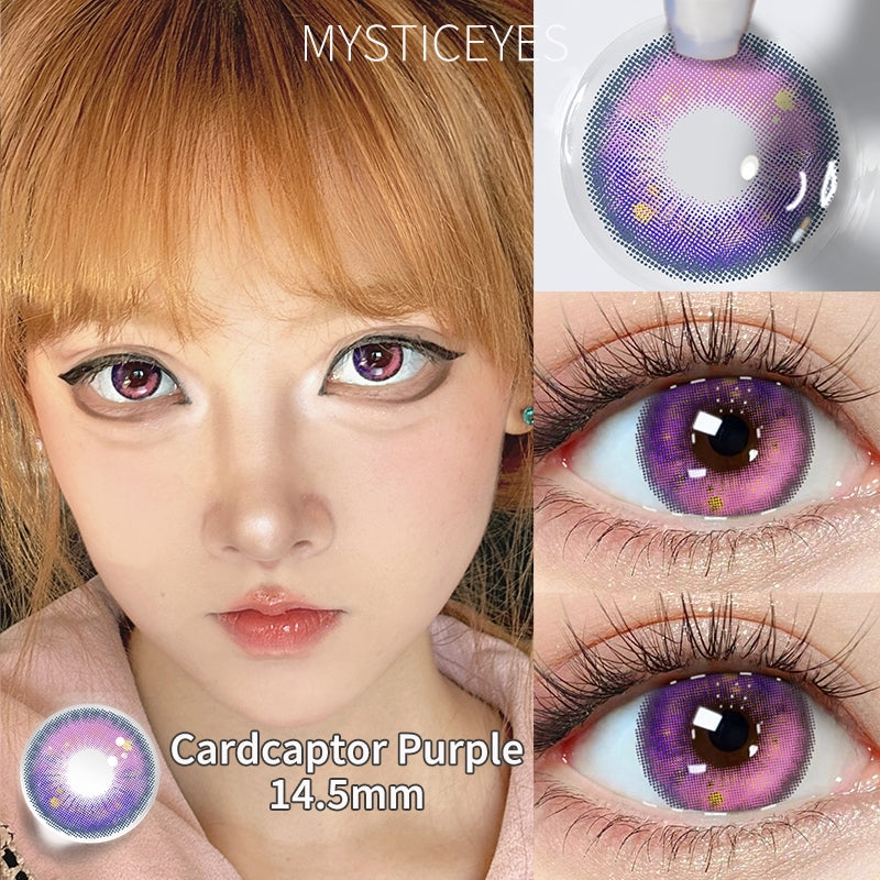 Mysticeyes Softlens  Blue Lens Cosplay Lenses Green Softlens Normal 14.0-14.5MM