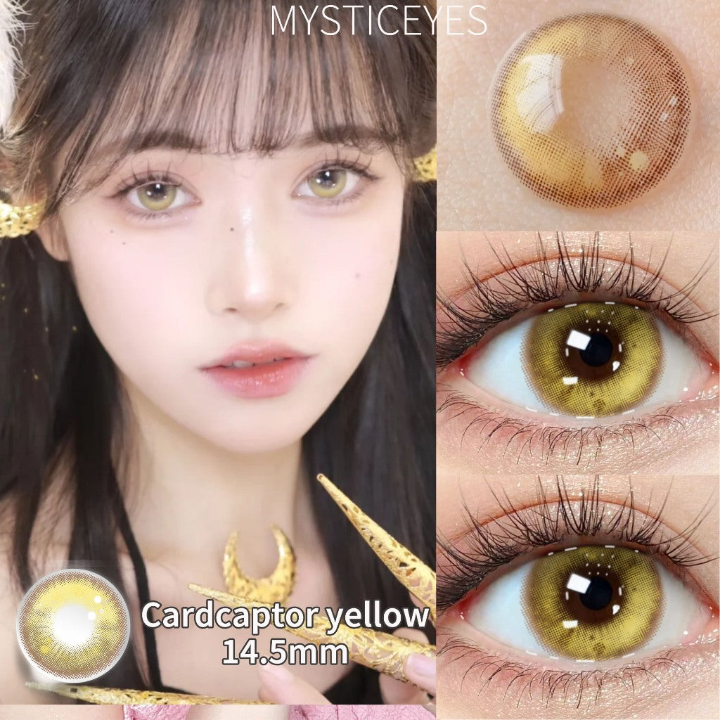 Mysticeyes Softlens  Blue Lens Cosplay Lenses Green Softlens Normal 14.0-14.5MM
