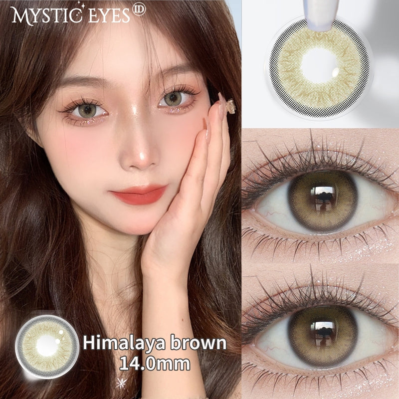 Mysticeyes Softlens Twilight Series Moonstone 14.2MM Black Big Eyes