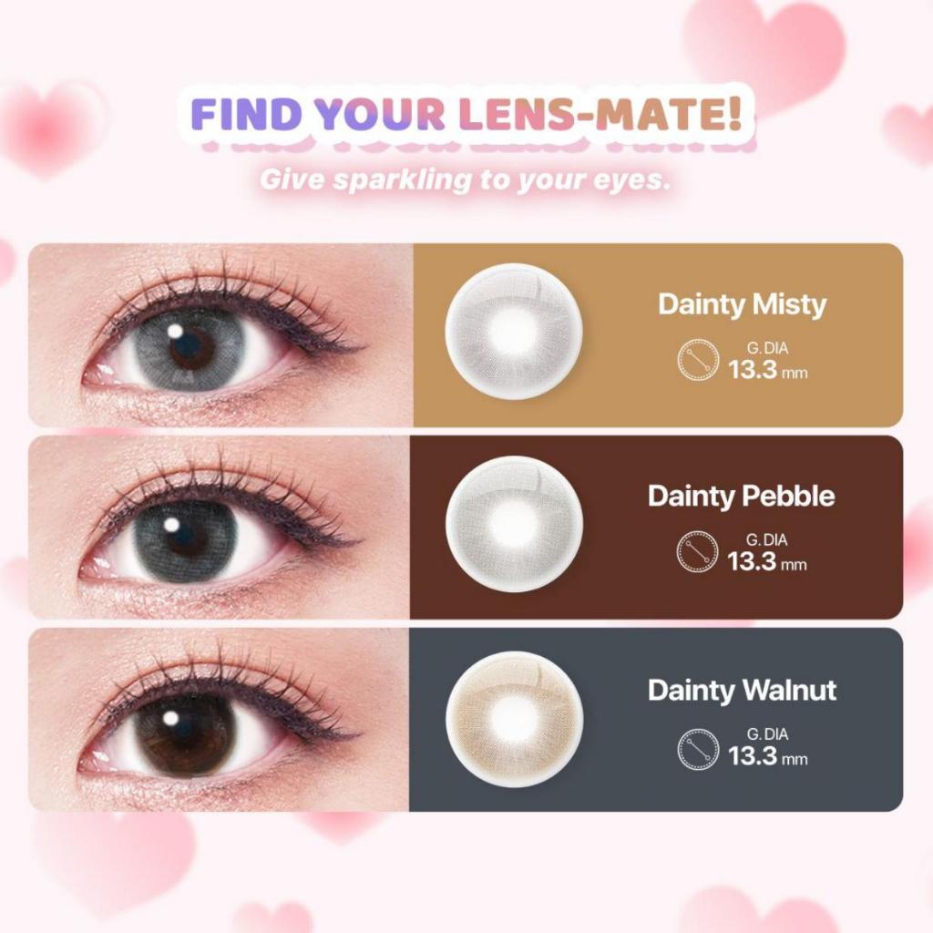 SOFTLENS LUVUBBLE 12,9 - 13,5 MM NORMAL & MINUS (-2,25 S/D -3,75) BY CTK / NATURAL / KOREA / SOFLEN / SOFTLEN / SOFLENS / OPULENT ONYX JADE WHITE MOCHA LAGOON DAINTY PEBBLE MISTY WALNUT SERAPHIC VEIL GANACHE CARAMEL BREEZE / TUKUSOFTLENS / TUKU SOFTLENS