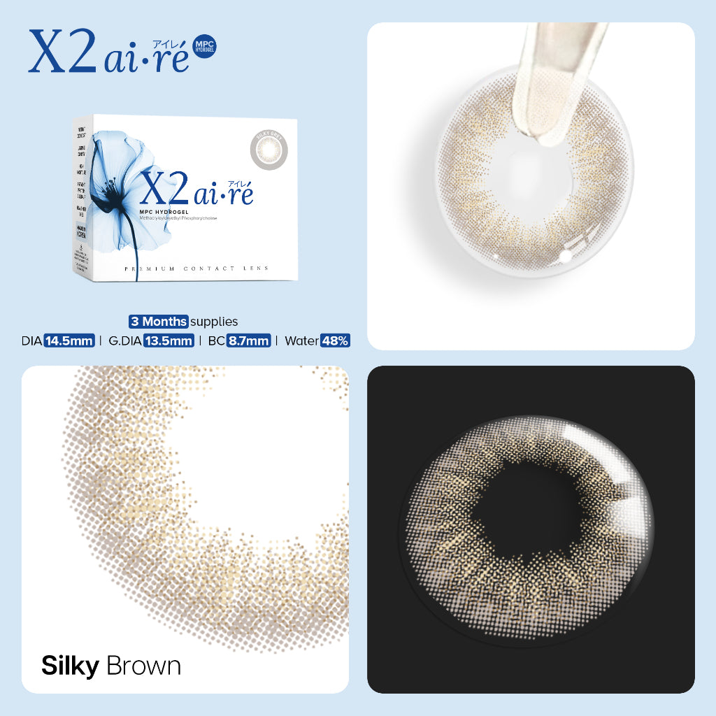 X2 AIRE Softlens - Silky Brown