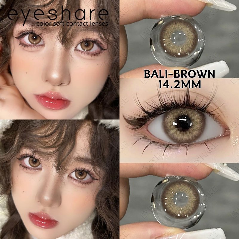 Eyeshare Softlens Minus (0.00~-7.00) Venice Gray 1Pasang Lensa Kontak Minus Softlens Gray