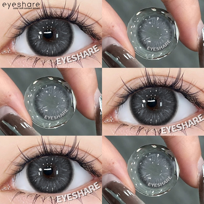 HOLLAND Series Brown Colored Contact Lenses - 14.5mm Diameter, Includes Free Lens Case