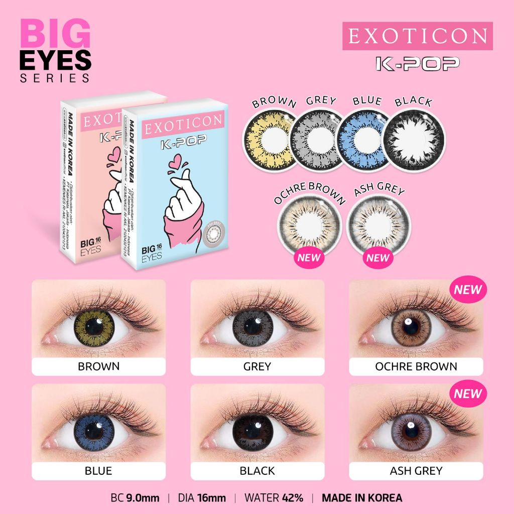 SOFTLENS K-POP NORMAL / KPOP BIG EYES 16MM by  EXOTICON
