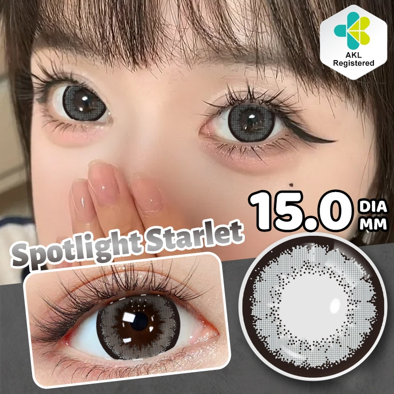 MysticEyes 15.0mm Big Eye Supersize Colored Contact Lenses - Enlarging & Natural Effect (Includes Free Lens Case)
