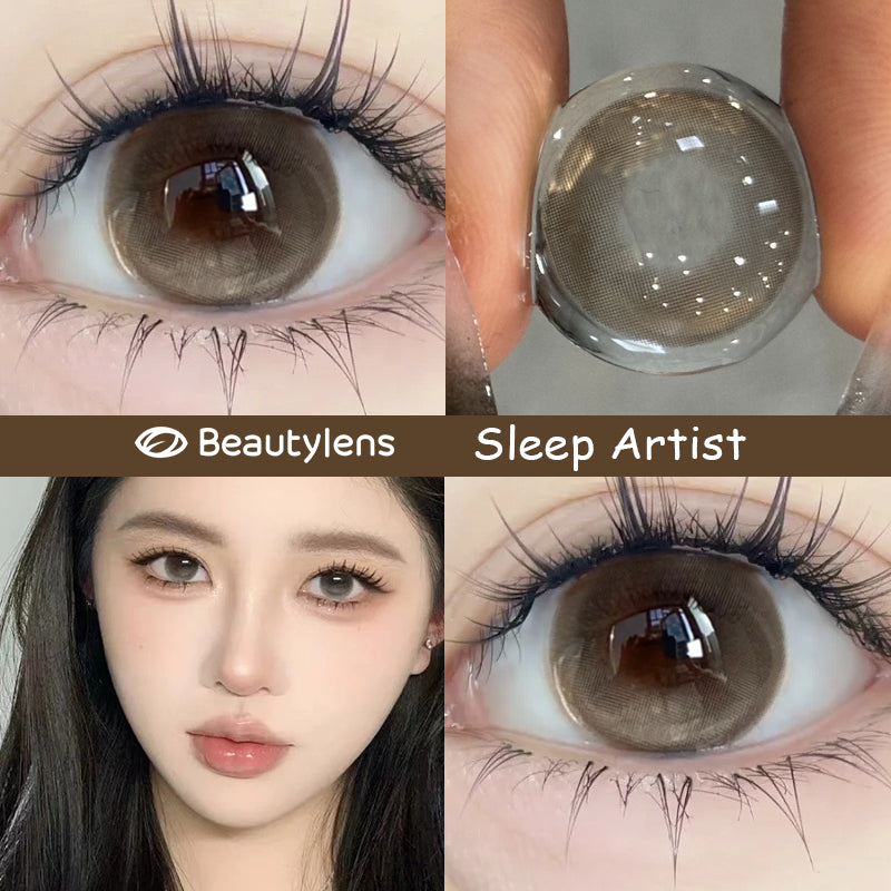 Natural Beauty Colored Contact Lenses (Green & Blue) for Vision Correction - Power Range: -1.00 to -8.00, 14.5mm Diameter