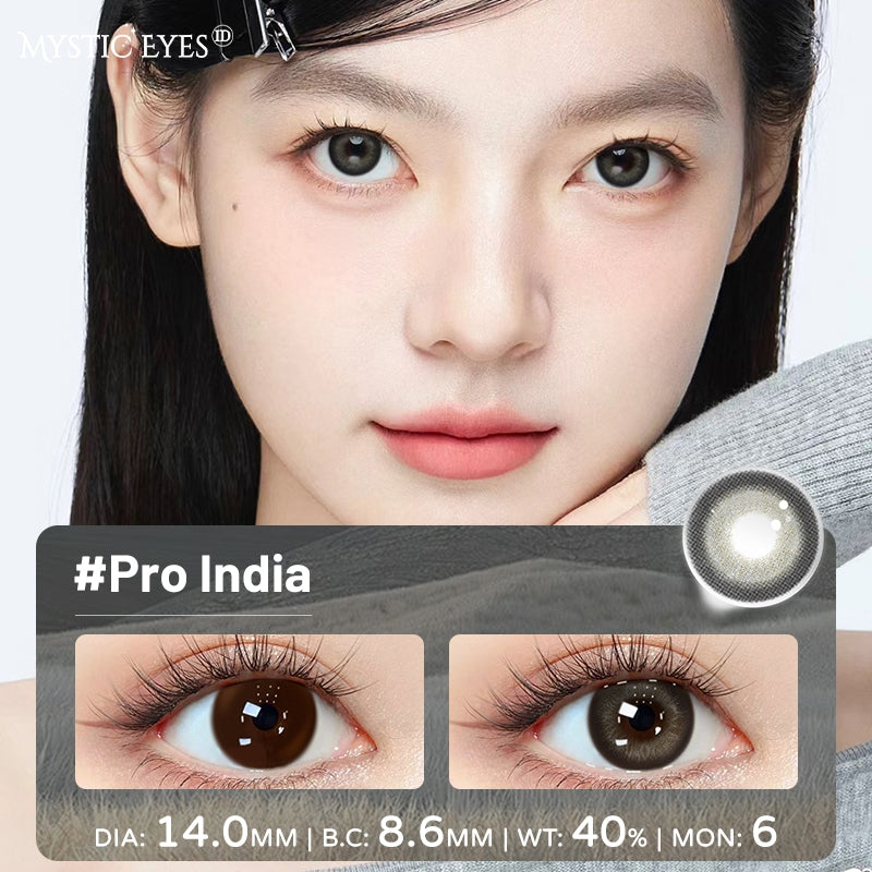 Mysticeyes Softlens Twilight Series Moonstone 14.2MM Black Big Eyes
